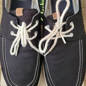 Clarks Mens Norwin Go 26115156 Black Moc Toe Lace Up Casual Boat Shoes Size 9.5M